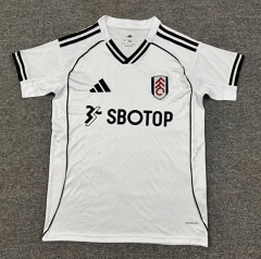 (S-4XL) With Chest Ad 25-26 Fulham Home White Thailand Soccer Jersey AAA-512