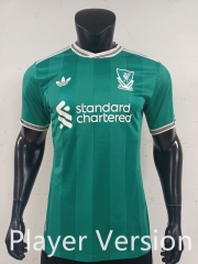 Player Version 25-26 Liverpool 2nd Away Green Thailand Soccer Jersey AAA-0871