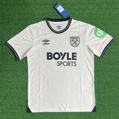 ( S-4XL ) 25-26 West Ham United Away White Thailand Soccer Jersey AAA-403