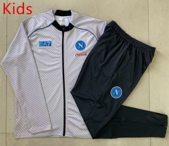 25-26 Napoli Ink Jet Light Gray Kids/Youth Soccer Jacket Uniform-815
