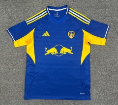 (S-4XL）25-26 Leeds United Away Blue Thailand Soccer Jersey AAA-512