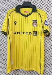 (S-4XL) 25-26 Wrexham Away Yellow Thailand Soccer Jersey AAA-2044