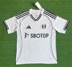 (S-4XL) 25-26 Fulham Home White Thailand Soccer Jersey AAA-403