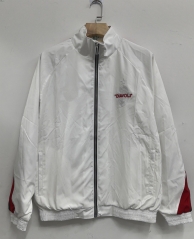 Retro Version AC Milan White Embroidered Waterproof Coat -8268