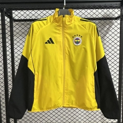 25-26 Fenerbahçe Yellow Soccer Trench Coat-9812