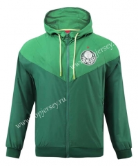 2023-2024 SE Palmeiras Green Thailand Trench Coats With Hat-518