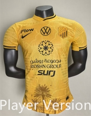 Player Version 2025-2026 Al Ittihad Saudi Yellow Thailand Soccer Jersey AAA-6352