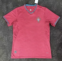 (S-4XL) 26-27 Portugal Home Red Thailand Soccer Jersey AAA-3348