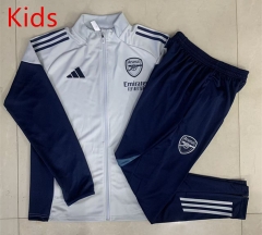 2025-2026 Arsenal LighT Gray Kids/Youth Soccer Jacket Uniform-815