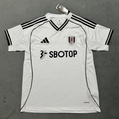 (S-4XL) 25-26 Fulham Home White Thailand Soccer Jersey AAA-4506