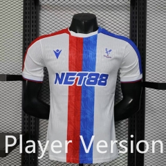 Player Version 2025-2026 Crystal Palace 2nd Away WhiteRed&&Blue Thailand Soccer Jersey AAA-888