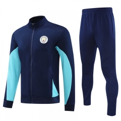 2024-2025 Manchester City Royal Blue Thailand Soccer Jacket Uniform-4627