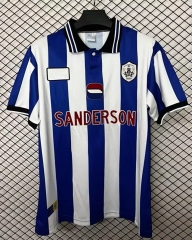 (S-4XL) Retro Version 1998 Sheffield Wednesday Home Blue&White Thailand Soccer Jersey AAA-2044