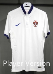 Retro Version 2014 Portugal Away White Thailand Soccer Jersey AAA-4563