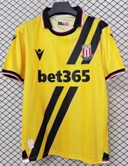 25-26 Stoke City 2nd Away Yellow Thailand Soccer Jersey AAA