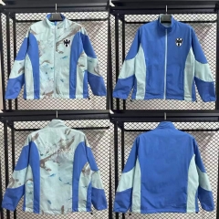 25-26 Monterrey Blue Soccer Trench Coat-9812