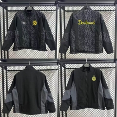 2025-2026 Borussia Dortmund Black&Gray Thailand Trench Coats-9812