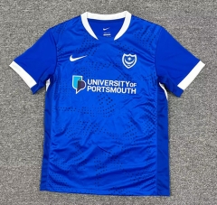 (S-4XL) 2025-2026 Portsmouth Home Blue Thailand Soccer Jersey AAA-512