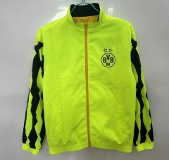 25-26 Borussia Dortmund Fluorescent Green Double-sided Embroidered Thailand Trench Coat-0255