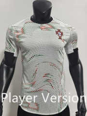 Player Version 2025-2026 Portugal Away White Thailand Soccer Jersey AAA-SJ