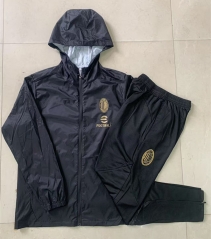 2025-2026 AC Milan Black Thailand Trench Coats Uniform With Hat-815