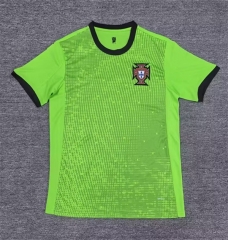 2025-2026 Portugal Goalkeeper Green Thailand Soccer Jersey AAA-7209