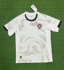 (S-4XL) 2025-2026 Portugal Away White Thailand Soccer Jersey AAA-403