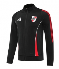 25-26 CA River Plate Black Thailand Soccer Jacket-LH