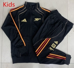 25-26 Retro Version Arsenal Black Kids/Youth Soccer Jacket Uniform-815
