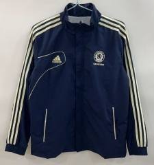Retro Version 12-13 Chelsea Royal Blue Thailand Soccer Trench Coat-0255