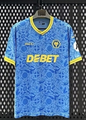 25-26 Wolverhampton Wanderers 2nd Away Blue Thailand Soccer Jersey AAA