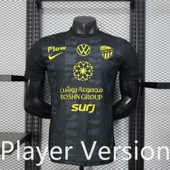 Player Version 2025-2026 Al Ittihad Saudi Black Thailand Soccer Jersey AAA-888