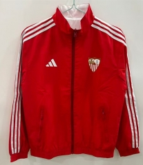 25-26 Sevilla Red&White Reversible Windbreaker-0255
