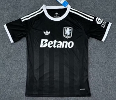 (S-4XL) 25-26 Aston Villa Goalkeeper Black Thailand Soccer Jersey AAA-2483