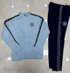 25-26 Manchester City Blue&Grey Thailand Soccer Jacket Uniform-4627