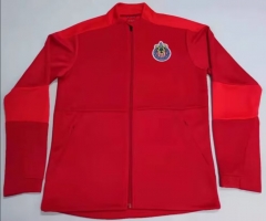 25-26 Deportivo Guadalajara Red Thailand Soccer Jacket-912