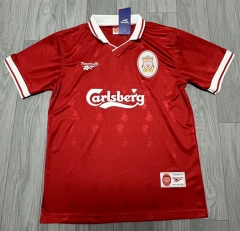Retro Version 96-97 Liverpool Home Red Thailand Soccer Jersey AAA-5404