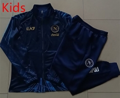 25-26 Napoli Royal Blue Kids/Youth Soccer Jacket Uniform-815