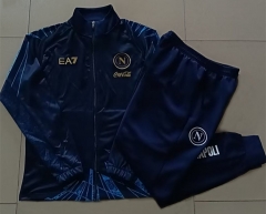 25-26 Napoli Royal Blue Thailand Soccer Jacket Uniform-815