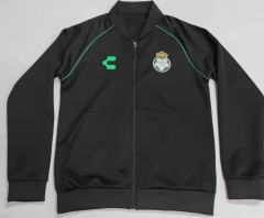 25-26 Santos Laguna Black Thailand Soccer Jacket-912