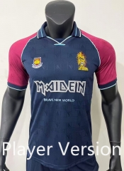 Player Version 1999 Retro Version West Ham United Home Blue Thailand Soccer Jersey AAA-0871