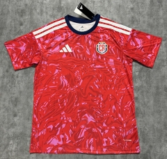 (S-4XL) 26-27 Costa Rica Home Red Thailand Soccer Jersey AAA-4506