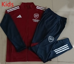 2025-2026 Arsenal Maroon Kids/Youth Soccer Jacket Uniform-815