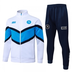 25-26 Napoli White Thailand Soccer Jacket Uniform-815