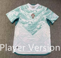(S-4XL) Player Version 2026 World Cup Portugal Away White&Green Thailand Soccer Jersey AAA-912