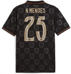 25-26 Special Version Portugal Black (N.Mendes #25) Thailand Soccer Jersey AAA-4506