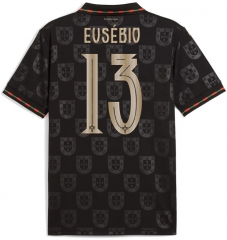25-26 Special Version Portugal Black (Eusébio #13) Thailand Soccer Jersey AAA-4506