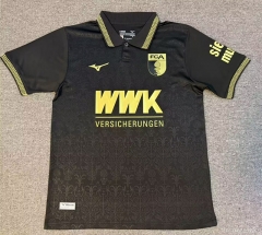 (S-4XL) 25-26 FC Augsburg 2nd Away Black Thailand Soccer Jersey AAA-5493