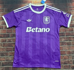 (S-4XL) 25-26 Aston Villa Goalkeeper Purple Thailand Soccer Jersey AAA-1424