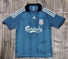 Retro Version 08-09 Liverpool Away Green Thailand Soccer Jersey AAA-6157